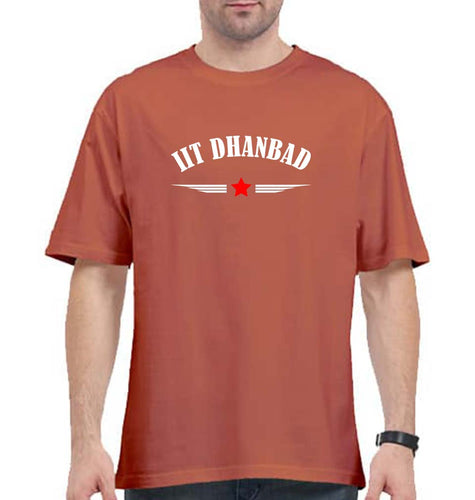 IIT Dhanbad Oversized T-Shirt for Men-Coral-Ektarfa.online