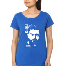 Load image into Gallery viewer, Virat Kohli T-Shirt for Women-Royal Blue-Ektarfa.online
