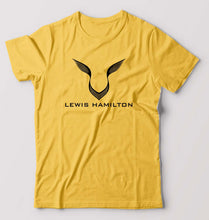 Load image into Gallery viewer, Lewis Hamilton F1 T-Shirt for Men-Golden yellow-Ektarfa.online
