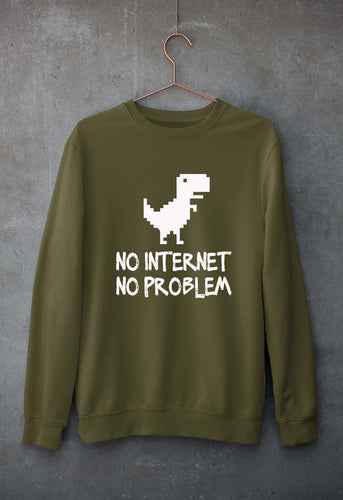 Internet Unisex Sweatshirt for Men/Women-Olive Green-Ektarfa.online