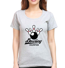 Load image into Gallery viewer, Bowling Champion T-Shirt for Women-Grey Melange-Ektarfa.online
