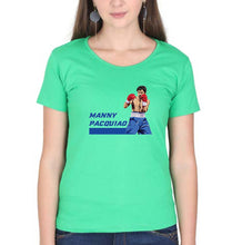 Load image into Gallery viewer, Manny Pacquiao T-Shirt for Women-flag green-Ektarfa.online
