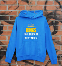 Load image into Gallery viewer, Kings Are Born In November Unisex Hoodie for Men/Women-Royal Blue-Ektarfa.online
