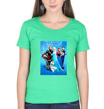Load image into Gallery viewer, Frozen T-Shirt for Women-flag green-Ektarfa.online
