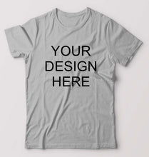 Load image into Gallery viewer, Customized-Custom-Personalized T-Shirt for Men-Grey Melange-Ektarfa.online
