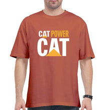 Load image into Gallery viewer, Cat Power Oversized T-Shirt for Men-Coral-Ektarfa.online
