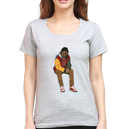 J. Cole T-Shirt for Women-Grey Melange-Ektarfa.online