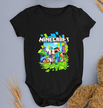 Load image into Gallery viewer, Minecraft Kids Romper For Baby Boy/Girl-0-5 Months(18 Inches)-Black-Ektarfa.online
