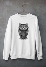 Load image into Gallery viewer, Owl Unisex Sweatshirt for Men/Women-White-Ektarfa.online
