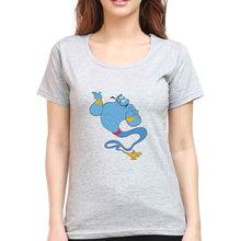 Load image into Gallery viewer, Aladdin Genie(Jinn) T-Shirt for Women-Grey Melange-Ektarfa.online
