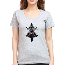 Load image into Gallery viewer, Biker T-Shirt for Women-Grey Melange-Ektarfa.online
