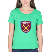 Load image into Gallery viewer, West-Ham T-Shirt for Women-Flag Green-Ektarfa.online

