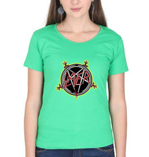Load image into Gallery viewer, Slayer T-Shirt for Women-flag green-Ektarfa.online
