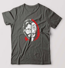 Load image into Gallery viewer, Money Heist The Professor T-Shirt for Men-Charcoal-Ektarfa.online
