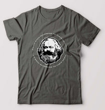 Load image into Gallery viewer, Karl Marx T-Shirt for Men-Charcoal-Ektarfa.online
