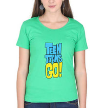 Load image into Gallery viewer, Teen Titans Go! T-Shirt for Women-flag green-Ektarfa.online
