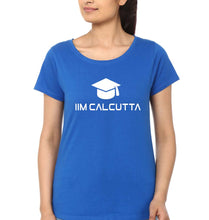 Load image into Gallery viewer, IIM C Calcutta T-Shirt for Women-Royal Blue-Ektarfa.online
