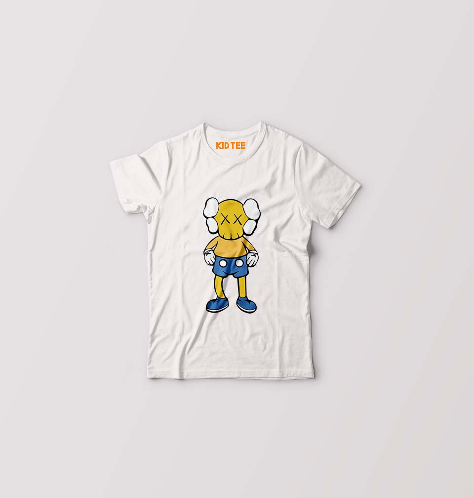 Kaws Kids T-Shirt for Boy/Girl-White-Ektarfa.online