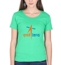 Load image into Gallery viewer, Isro T-Shirt for Women-flag green-Ektarfa.online
