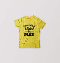 Load image into Gallery viewer, Legends are Born in May Kids T-Shirt for Boy/Girl-Yellow-Ektarfa.online
