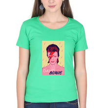 Load image into Gallery viewer, David Bowie T-Shirt for Women-flag green-Ektarfa.online
