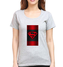 Load image into Gallery viewer, Superman Superhero T-Shirt for Women-Grey Melange-Ektarfa.online
