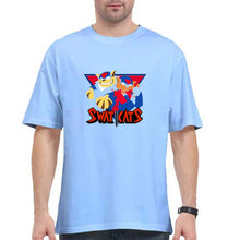 Load image into Gallery viewer, Swat Kats Oversized T-Shirt for Men-Baby Blue-Ektarfa.online
