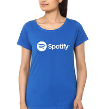 Load image into Gallery viewer, Spotify T-Shirt for Women-Royal Blue-Ektarfa.online

