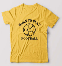 Load image into Gallery viewer, Play Football T-Shirt for Men-Golden Yellow-Ektarfa.online
