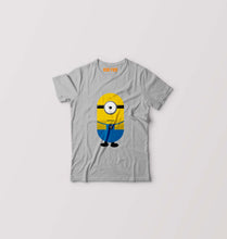 Load image into Gallery viewer, Minion Dispicable me Kids T-Shirt for Boy/Girl-Grey-Ektarfa.online
