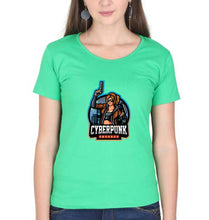 Load image into Gallery viewer, Cyberpunk T-Shirt for Women-flag green-Ektarfa.online
