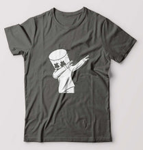 Load image into Gallery viewer, Dab Marshmello T-Shirt for Men-Charcoal-Ektarfa.online
