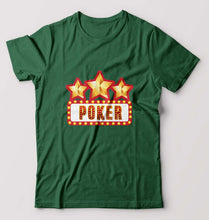 Load image into Gallery viewer, Poker T-Shirt for Men-Bottle Green-Ektarfa.online
