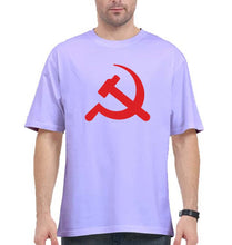 Load image into Gallery viewer, Communist party Oversized T-Shirt for Men-Lavender-Ektarfa.online
