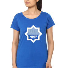 Load image into Gallery viewer, Magnetic fields T-Shirt for Women-Royal Blue-Ektarfa.online
