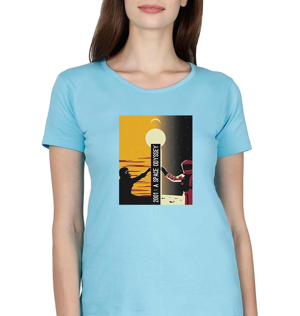 2001 A Space Odyssey T-Shirt for Women-SkyBlue-Ektarfa.online