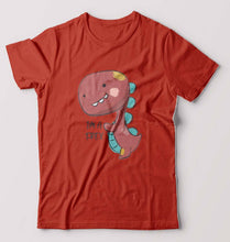 Load image into Gallery viewer, Dinosaur TRex T-Shirt for Men-Brick Red-Ektarfa.online
