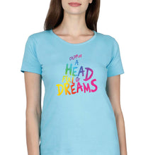 Load image into Gallery viewer, Coldplay T-Shirt for Women-Light Blue-Ektarfa.online
