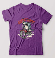 Load image into Gallery viewer, Shark Rider T-Shirt for Men-Purple-Ektarfa.online
