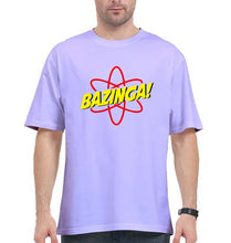 Load image into Gallery viewer, Sheldon Cooper Bazinga Oversized T-Shirt for Men-Lavender-Ektarfa.online
