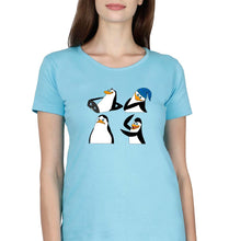 Load image into Gallery viewer, Penguins of Madagascar T-Shirt for Women-SkyBlue-Ektarfa.online
