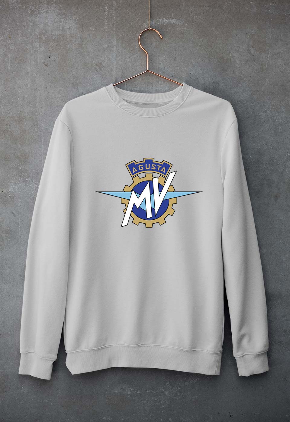 MV Agusta Unisex Sweatshirt for Men/Women-Grey Melange-Ektarfa.online