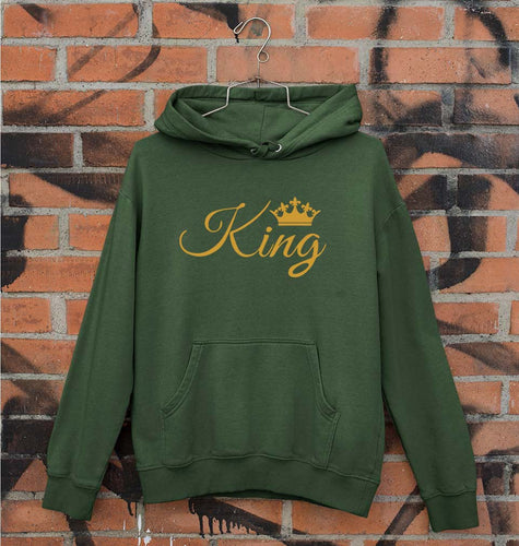 King Unisex Hoodie for Men/Women-Dark Green-Ektarfa.online