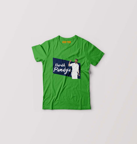 Hardik Pandya Kids T-Shirt for Boy/Girl-Flag Green-Ektarfa.online