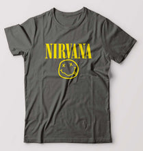 Load image into Gallery viewer, Nirvana T-Shirt for Men-Charcoal-Ektarfa.online
