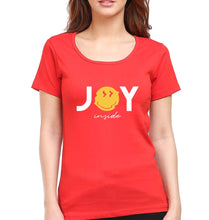 Load image into Gallery viewer, Joy Emoji T-Shirt for Women-Red-Ektarfa.online
