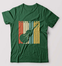 Load image into Gallery viewer, Double Bass Violin T-Shirt for Men-Bottle Green-Ektarfa.online
