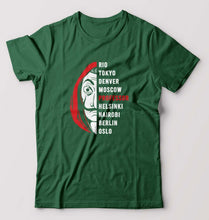 Load image into Gallery viewer, Money Heist T-Shirt for Men-Bottle Green-Ektarfa.online
