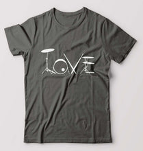 Load image into Gallery viewer, Love Drum T-Shirt for Men-Charcoal-Ektarfa.online
