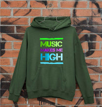 Load image into Gallery viewer, Music Makes me High Unisex Hoodie for Men/Women-Dark Green-Ektarfa.online
